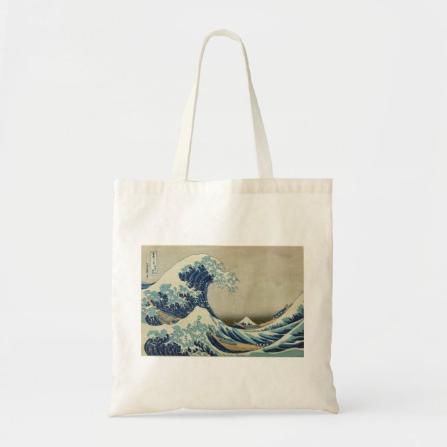 Bolsa Tote Hokusai - A onda do Excelente de Kanagawa (Frente)