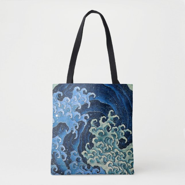 Bolsa Tote Hokusai Feminine Wave Vintage Ocean (Frente)