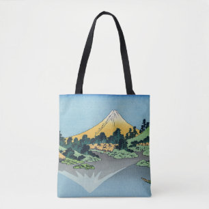 Bolsa Tote Hokusai - O Monte Fuji Reflete no lago Kawaguchi