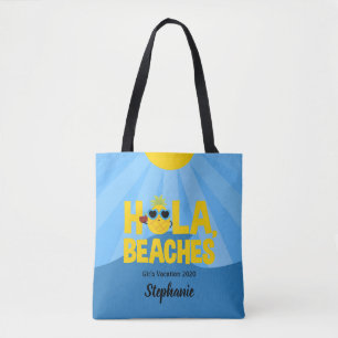 Bolsa Tote Hola encalha o abacaxi bonito personalizado