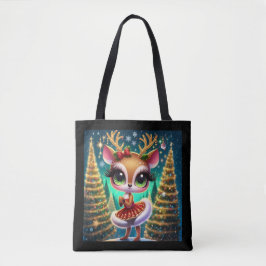 Bolsa Tote Holiday Ballet Reindeer Star