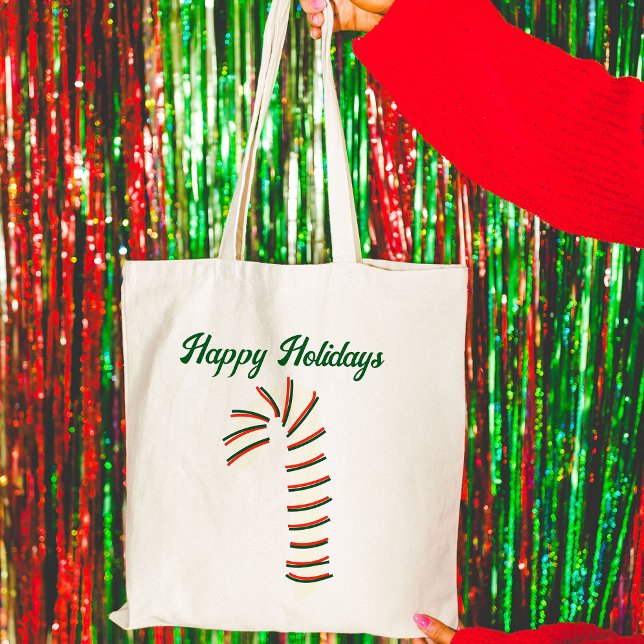 Bolsa Tote Holiday Season Artística Candy Candy Saudação (Criador carregado)