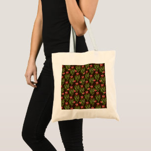 Bolsa Tote Hollies de Natal - Tote Bag