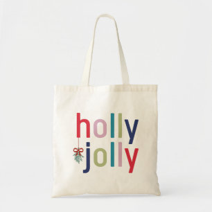 Bolsa Tote Holly Jolly Christmas