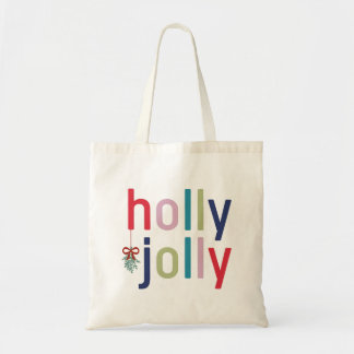 Bolsa Tote Holly Jolly Christmas