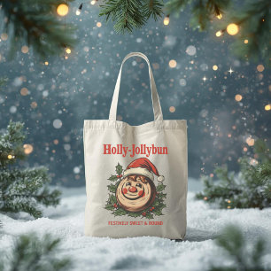 Bolsa Tote Holly-Jollybun – Piada Divertida de Rolo de Canela