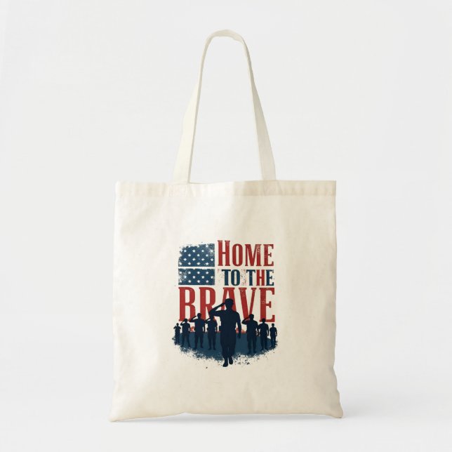 Bolsa Tote Home of the Brave Salute Tee (Frente)