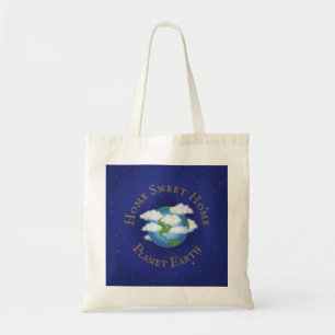 Bolsa Tote "Home Sweet Home Planet Earth" Astronomia Whimsica