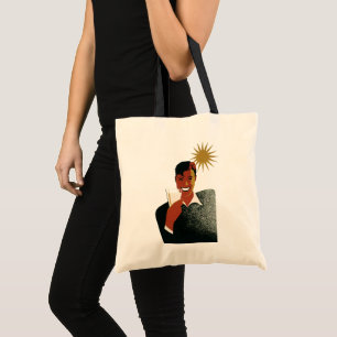 Bolsa Tote Homem Art Déco Antigo, Bebidas Frias no Verão