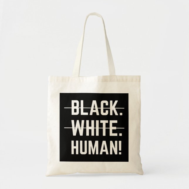 Bolsa Tote Homem branco preto (Frente)