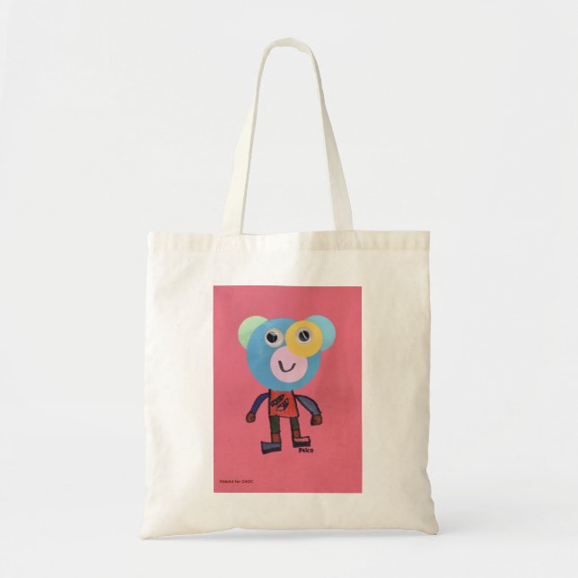 Bolsa Tote Homem da Imaginação - Arte Infantil para o CHOC (Frente)