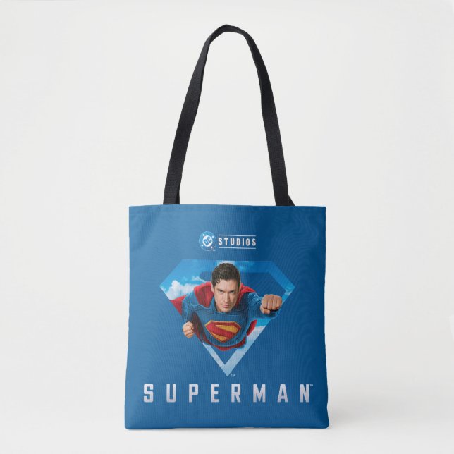 Bolsa Tote Homem de Aço em Voo (Frente)