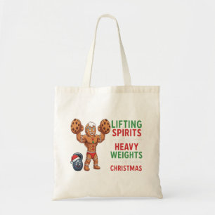 Bolsa Tote Homem de Biscoito de Gengibre Engraçado Levantando