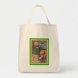 Bolsa Tote Homem de canto da abóbora do vintage