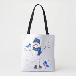 Bolsa Tote Homem de neve de pernas longas