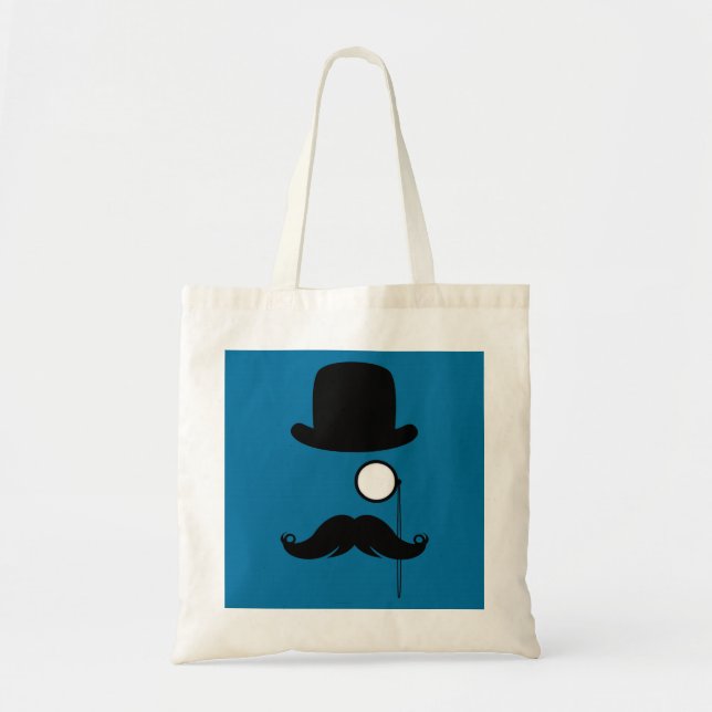 Bolsa Tote Homem de Stache do Moustache do bigode (Frente)