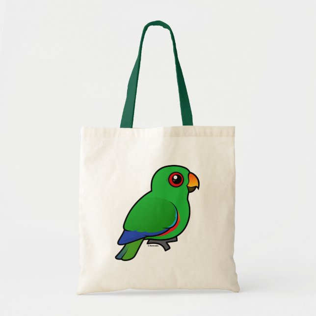 Bolsa Tote Homem do papagaio de Eclectus (Frente)