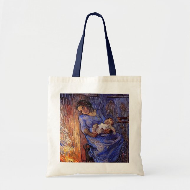 Bolsa Tote Homem está no Mar por Vincent van Gogh (Frente)