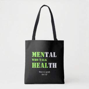Bolsa Tote HOMENS DA Saúde Mental QUE FALAM A Escritura Perso