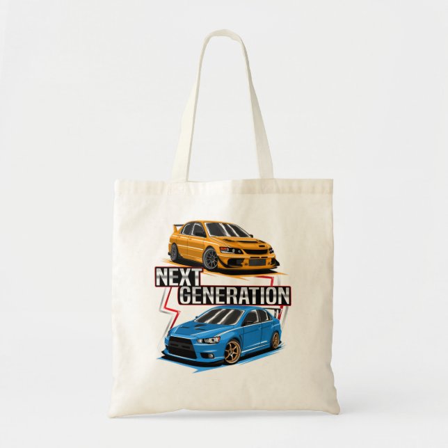 Bolsa Tote Homens Engraçados Lancer Na Próxima Geração 9 E 10 (Frente)