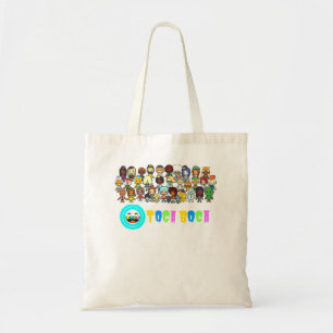 Bolsa Tote Homens Manga Toca Boca Animação Animação Engraçado