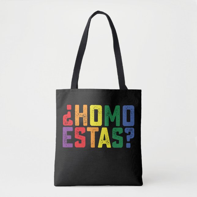 Bolsa Tote Homo Está Espanhol, Funny Orgulho gay LGBTQ (Frente)