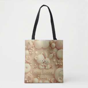Bolsa Tote Honey Bonny Baby Urso e Coelho Fofo