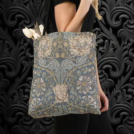 Bolsa Tote Honeysuckle de William Morris, Vintage Flowers Art