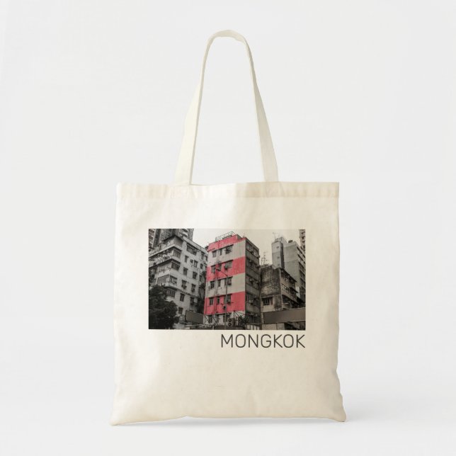Bolsa Tote Hong Kong Mongkok China Kowloon Fine Art Souvenir (Frente)
