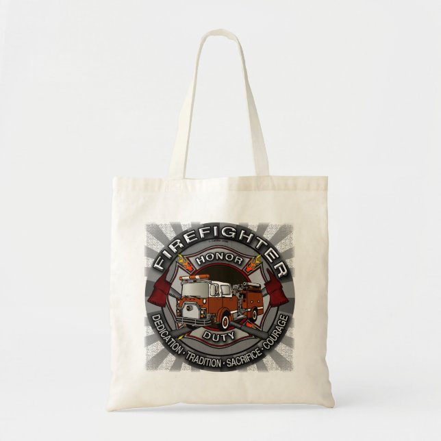 Bolsa tote Honor Firefighter (Frente)
