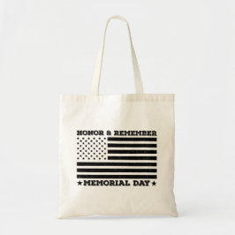 Bolsa Tote Honra Lembrar Dia da Memória Desenho Patriótico En