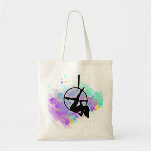 Bolsa Tote Hoop Lyra Dancer Aerislist posam em silhueta