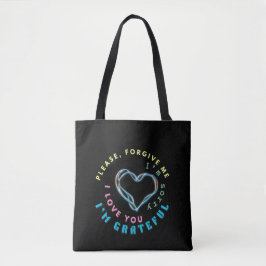Bolsa Tote Ho'oponopono Healing Mantra - Azul Claro Espiritua