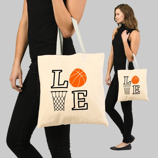Bolsa Tote Hoops de basquete, Presente de Jogador de Basquete (Criador carregado)