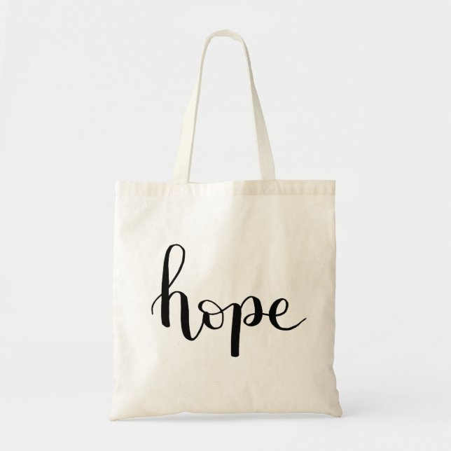 Bolsa Tote Hope Hand Lettered Tote Bag (Frente)