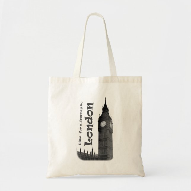 Bolsa Tote Hora de uma viagem a Londres - Tote Bag (Frente)