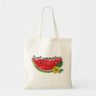 Bolsa Tote Hora de Verão Doce Melancia aquosa