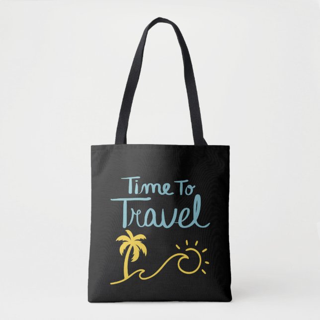 Bolsa Tote Hora de Viajar para a Praia (Frente)