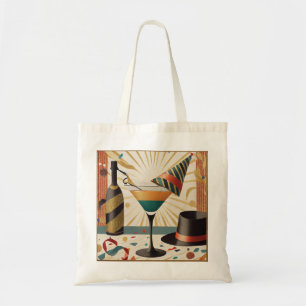 Bolsa Tote Hora do Coquetel de Meados do Século - Réveillon