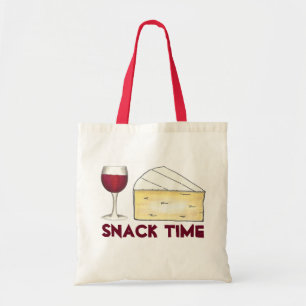 Bolsa Tote Hora do Lanche Vinho Vermelho do Merlot + Provando