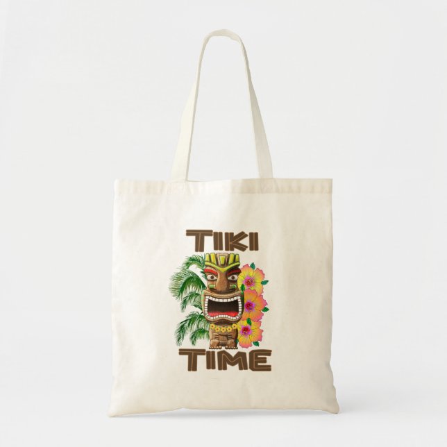 Bolsa Tote Horário de Hawaii Luau Tiki (Frente)