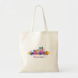 Bolsa Tote horizonte charleston aquarela