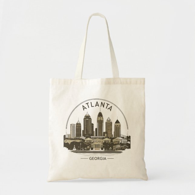 Bolsa Tote Horizonte de Atlanta Geórgia (Frente)