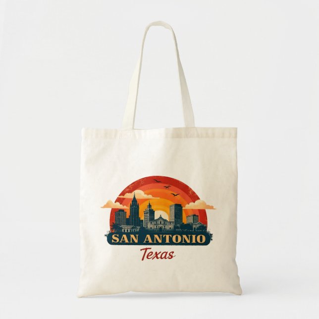 Bolsa Tote Horizonte de San Antonio Texas (Frente)