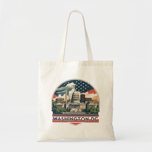 Bolsa Tote Horizonte de Washington DC (Frente)