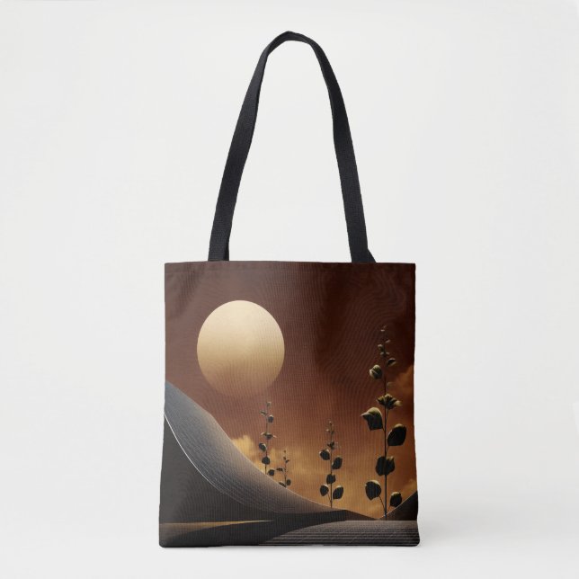 Bolsa Tote Horizonte solar - Saco de ferramentas Solarpunk Na (Frente)