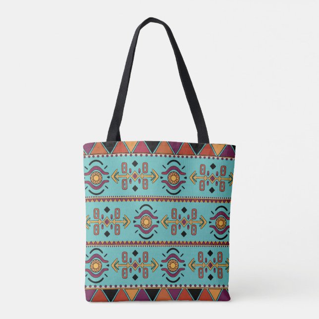 Bolsa Tote Horizonte Turquesa (Verso)