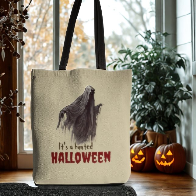 Bolsa Tote Horror Gótico Engraçado Personalizado, Spooky Ghos (Criador carregado)