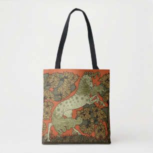 Bolsa Tote Horse Medieval Arts Artesanatos Art Nouveau