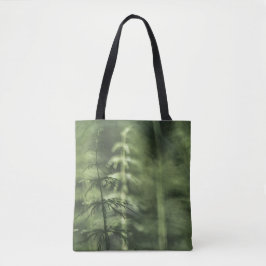 Bolsa Tote Horsetail Nature Foto verde floral